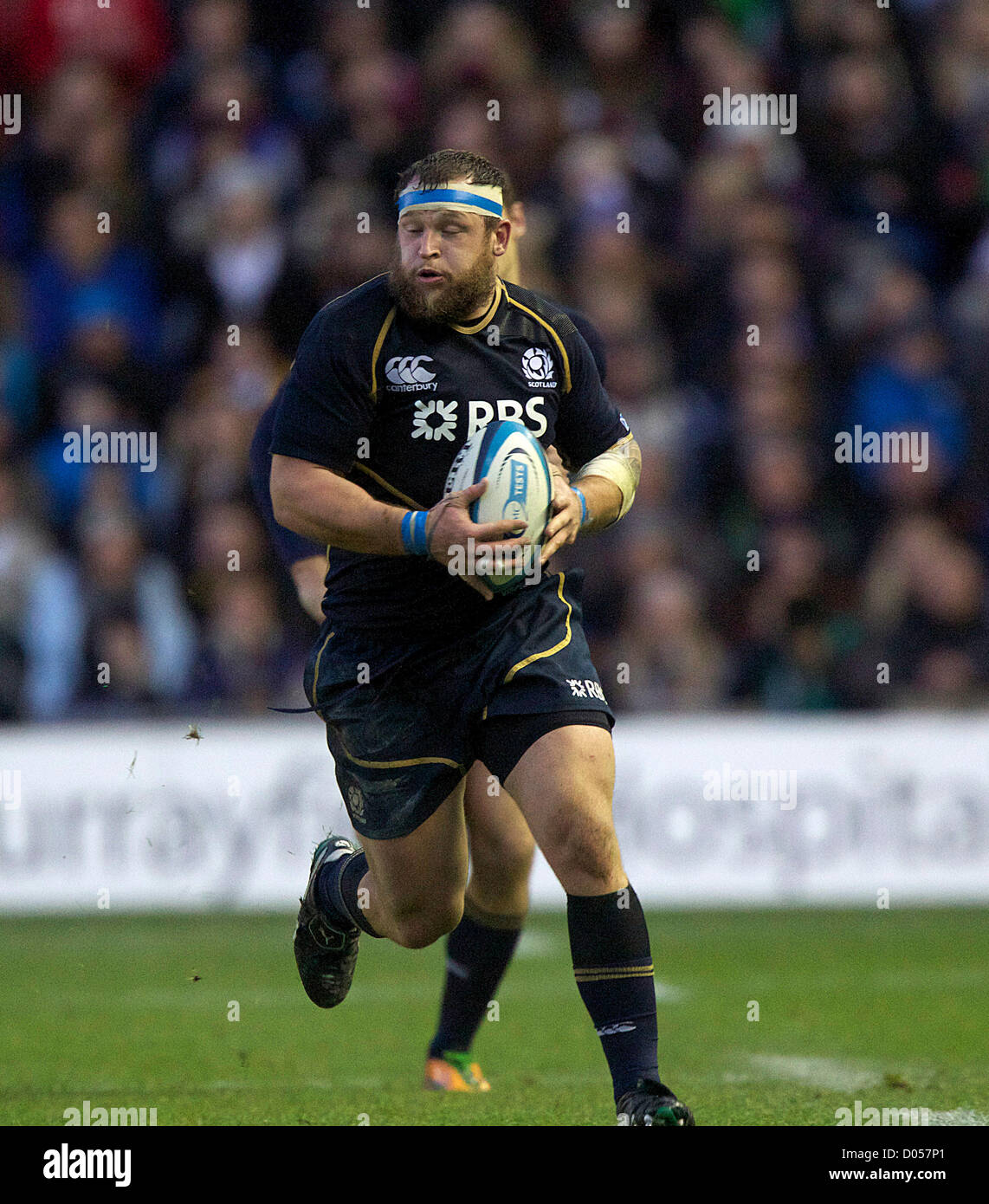 17.11.2012 Edinburgh, Schottland.    Schottlands Ryan Grant während der EMC Scottish Rugby Herbst Prüfung zwischen Schottland V vom Murrayfield Stadion Credit Südafrika: Action Plus Sportbilder / Alamy Live News Stockfoto