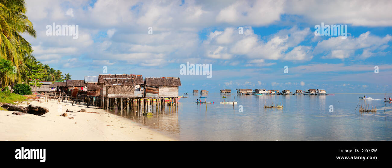 Meer Zigeuner Dorf Stockfoto