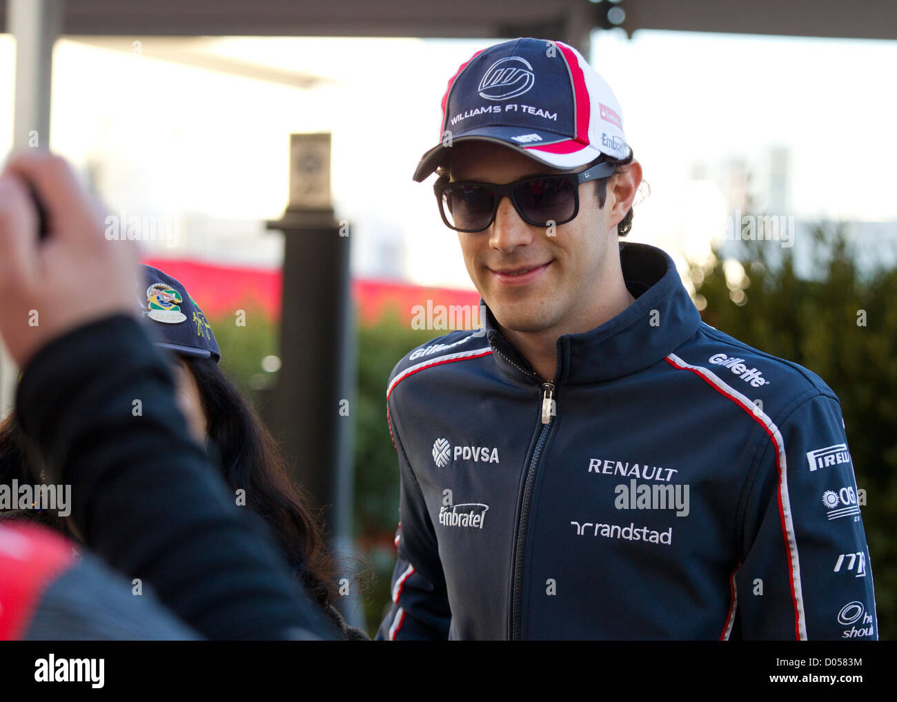 Brasilianische Fahrer Bruno Senna von Williams F1 F1 USA Grand Prix Circuit of the Americas in Austin Texas Stockfoto