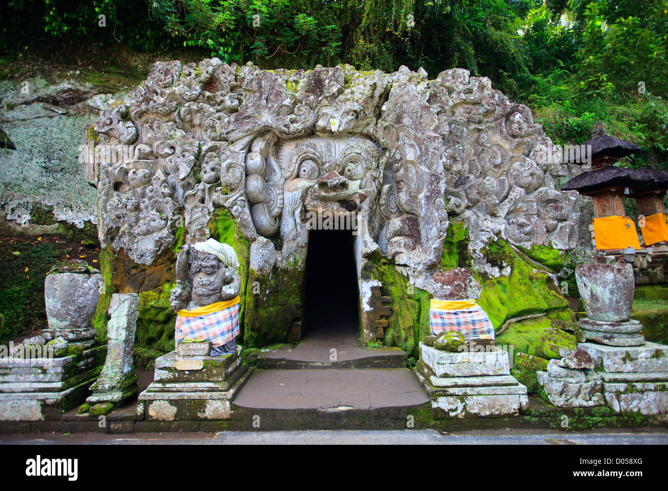 Elephant Cave Tempel in Bali Stockfoto