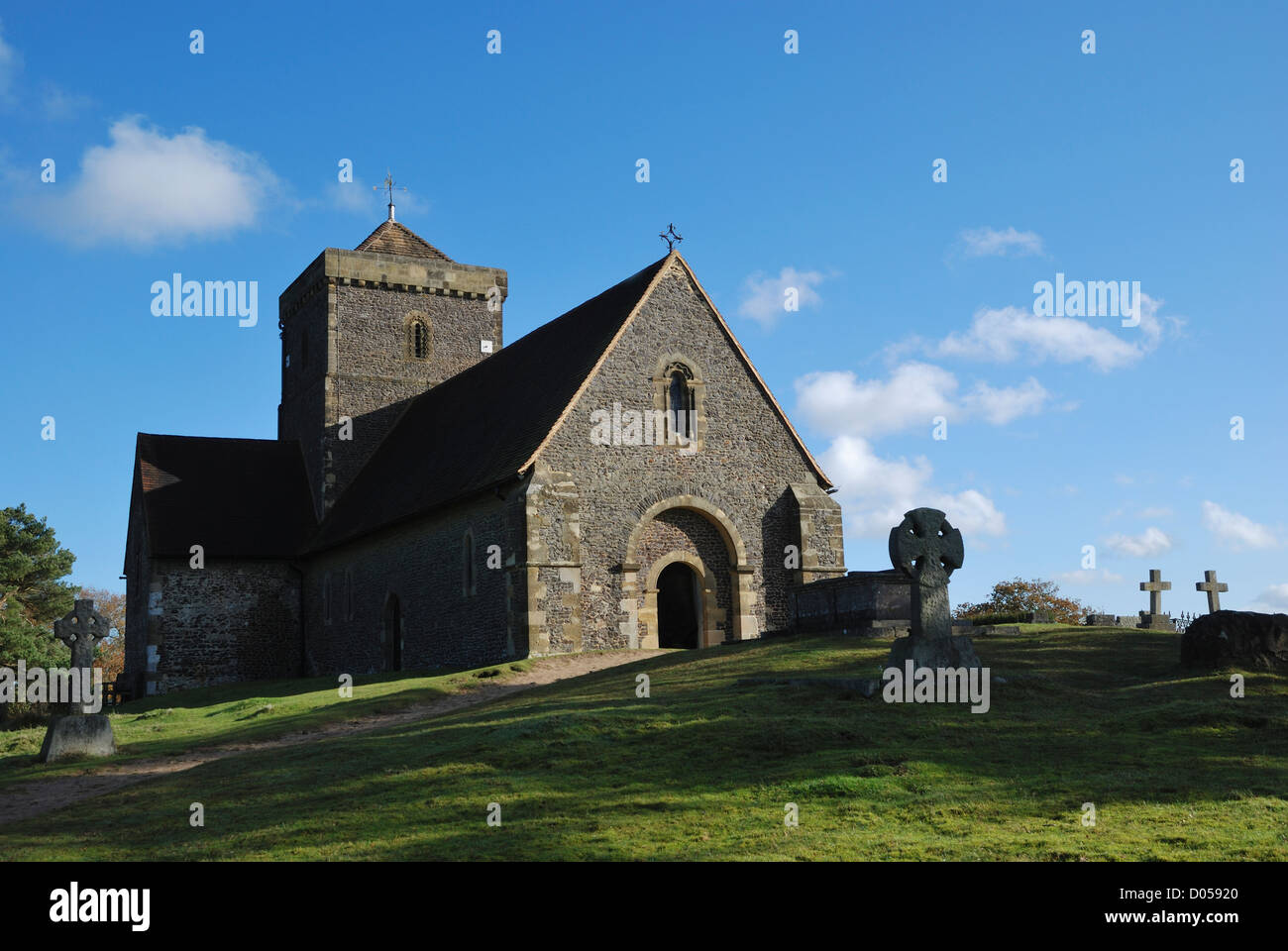 St. Martha-on-the-Hill, Chilworth, Surrey, England. Stockfoto