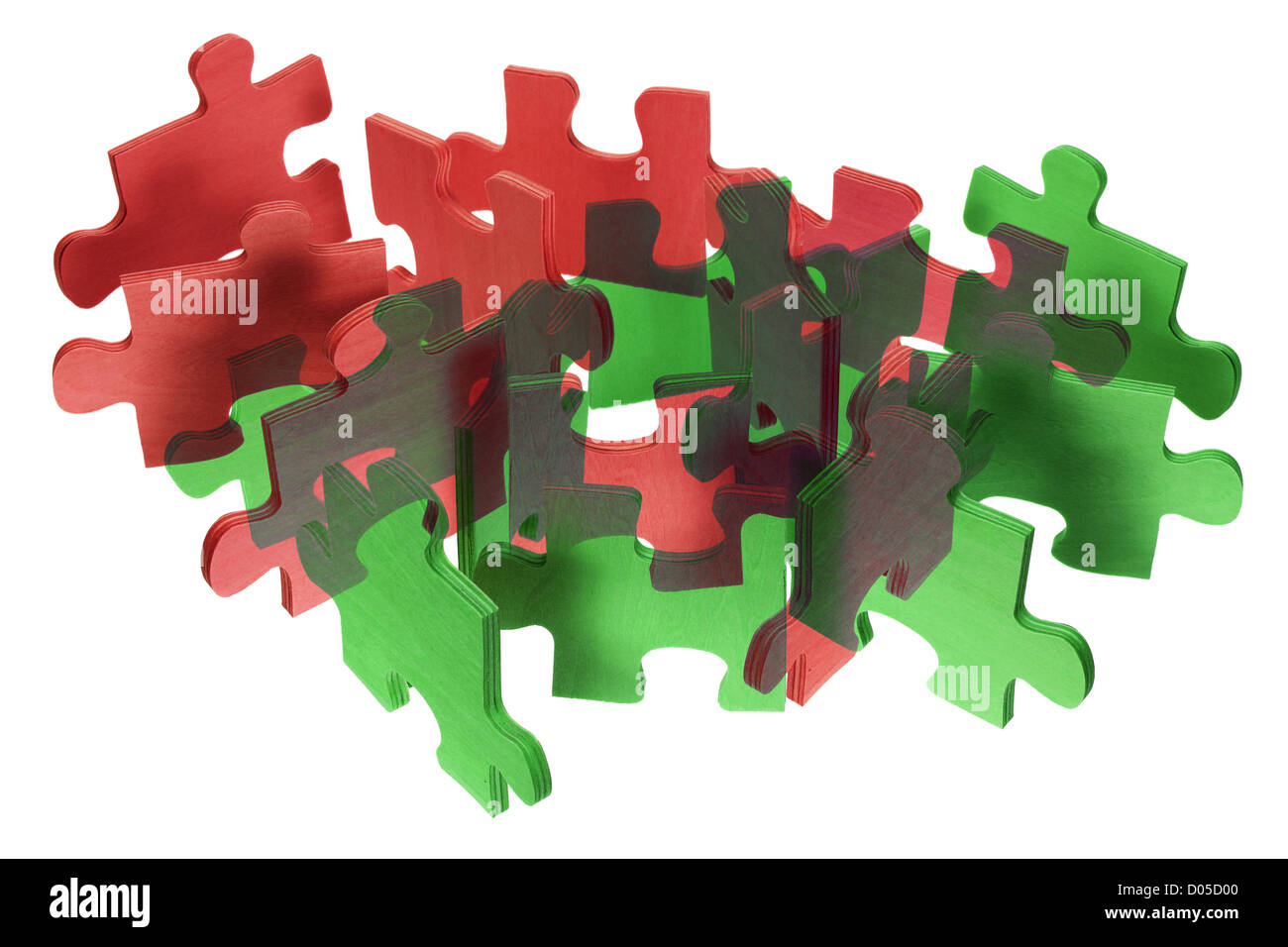 Jigsaw Puzzle-Teile Stockfoto
