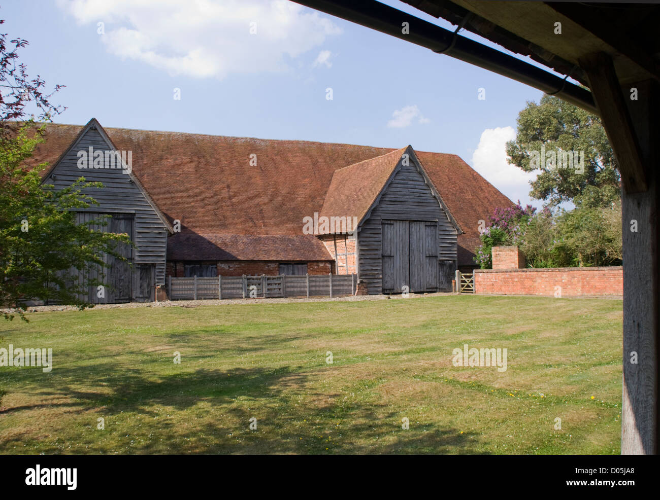 Leigh Hof Scheune EH Leigh Worcestershire UK Stockfoto