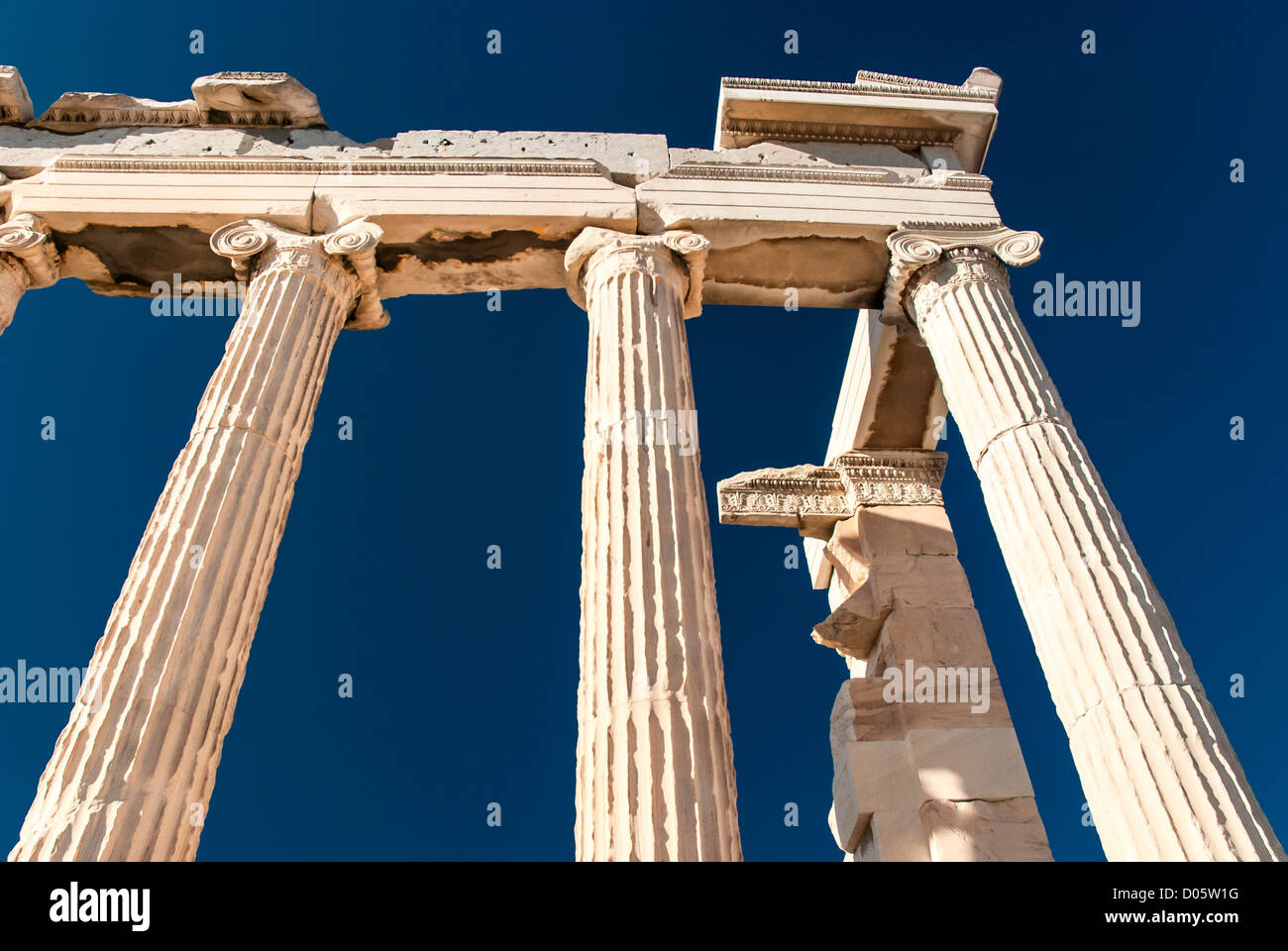 Der Parthenon ist ein Tempel auf der Athener Akropolis, Griechenland Stockfoto