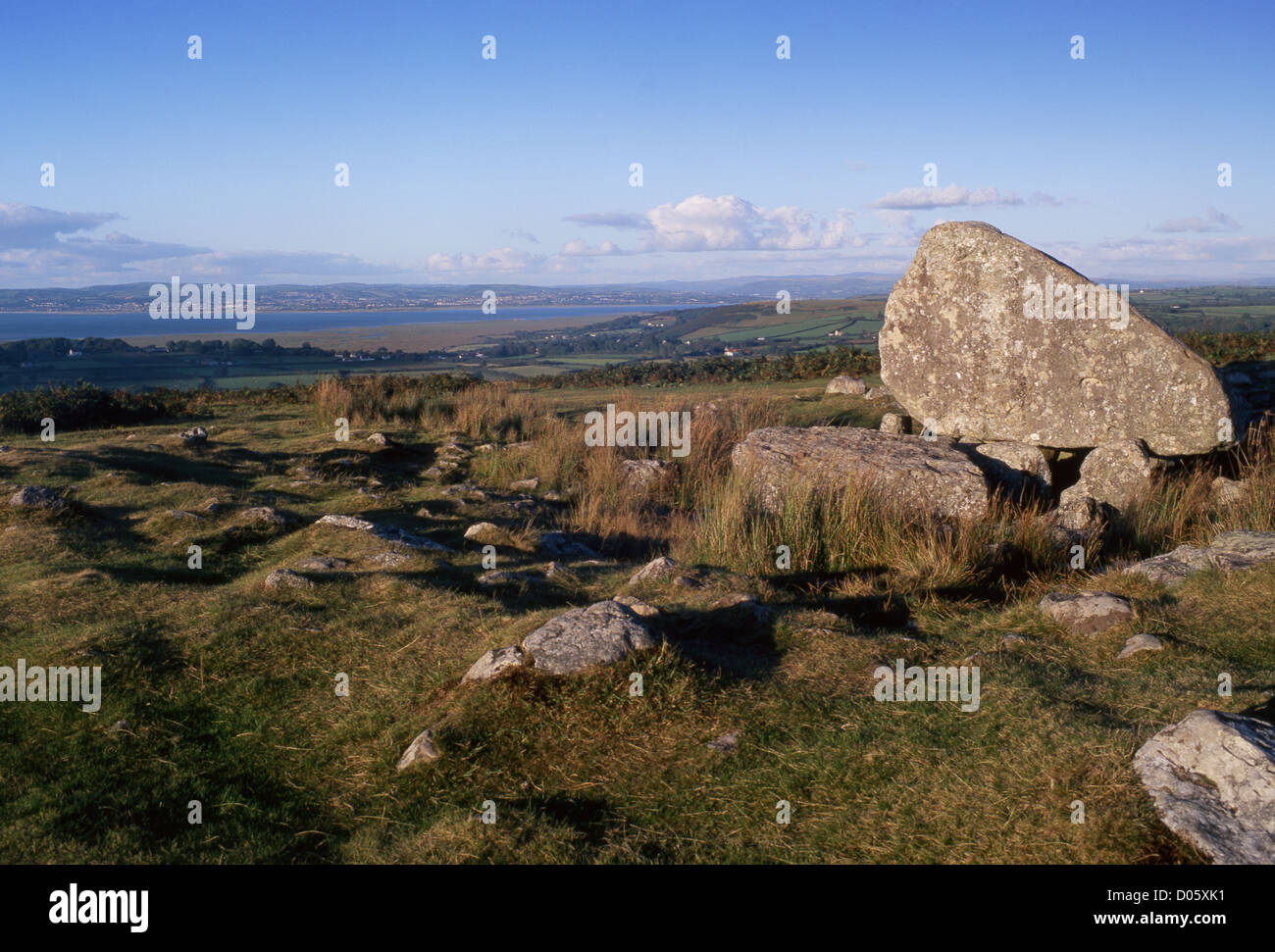 Arthurs Stone neolithische Grabkammer am sunset Gower Halbinsel Swansea County South Wales UK Stockfoto