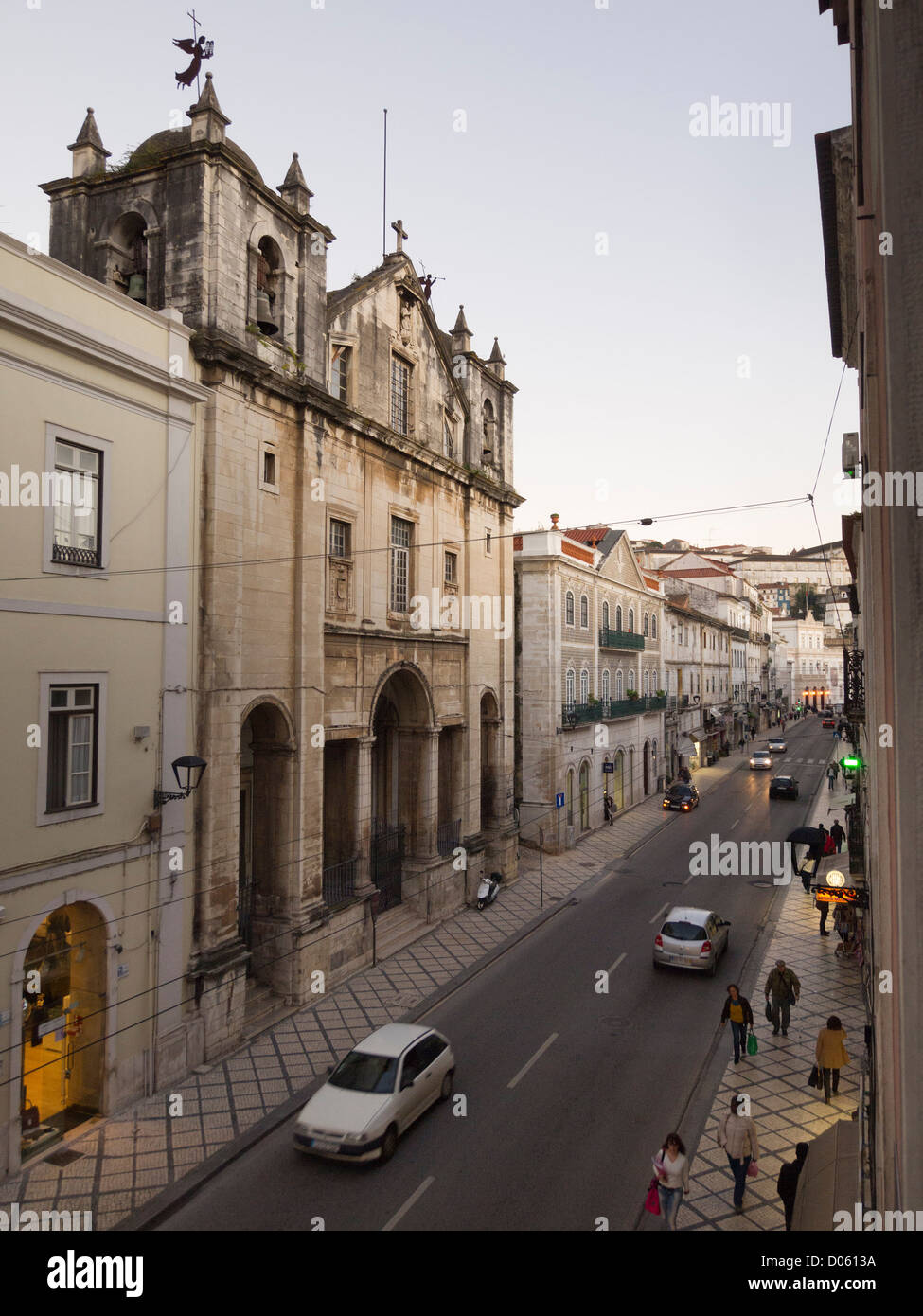 Kirche Nossa Senhora do Carmo in Rua da Sofia, Zentrum von Coimbra, Portugal, Europa Stockfoto