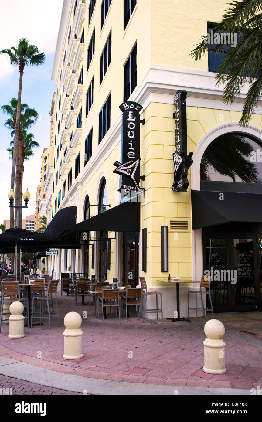 Bar Louie Restaurant in West Palm Beach Florida Stockfoto