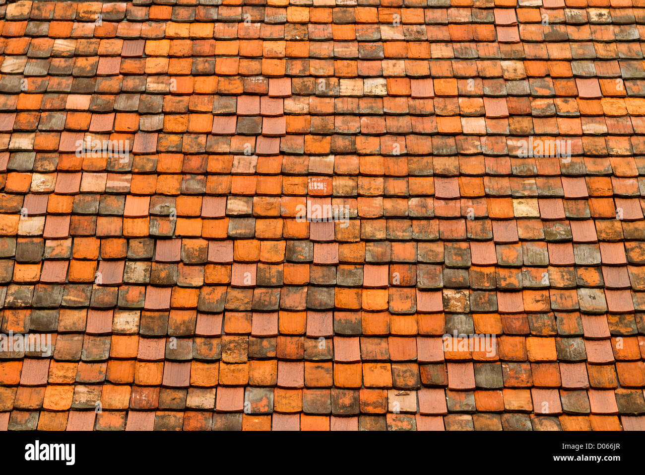 Dachziegel in Old Salem, Winston-Salem NC Stockfoto