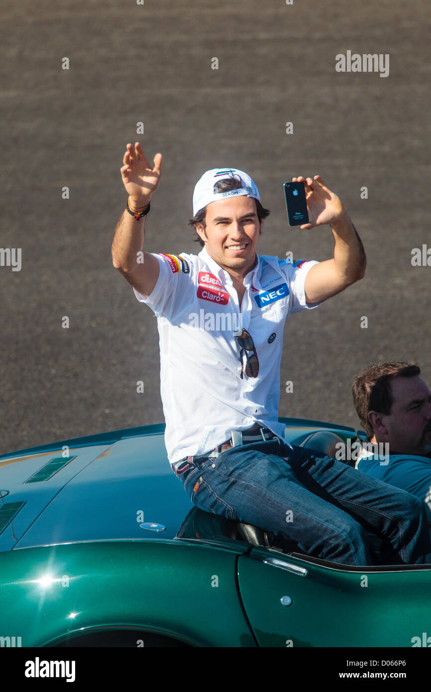 Austin, Texas, USA. 18. November 2012. F1 Circuit of the Americas 18. November 2012. Austin, Texas. Formel 1 Runde 19. Sergio Perez Stockfoto