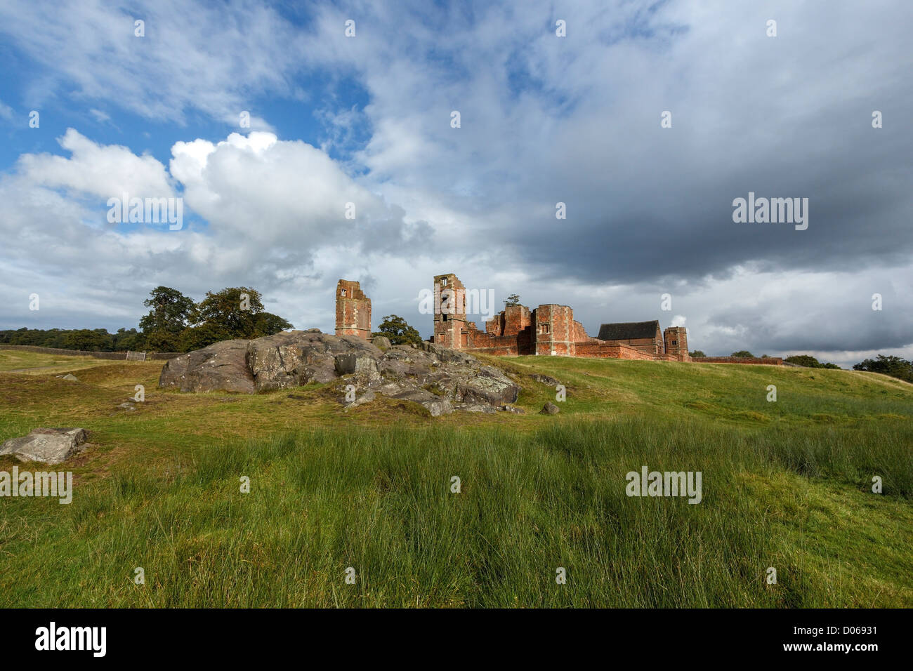 Ruinen von Lady Jane Grey House in Bradgate Park, Leicestershire, England, UK Stockfoto
