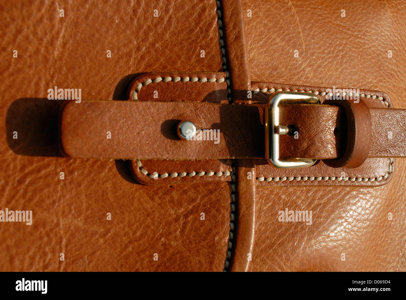 braune Ledertasche Stockfoto