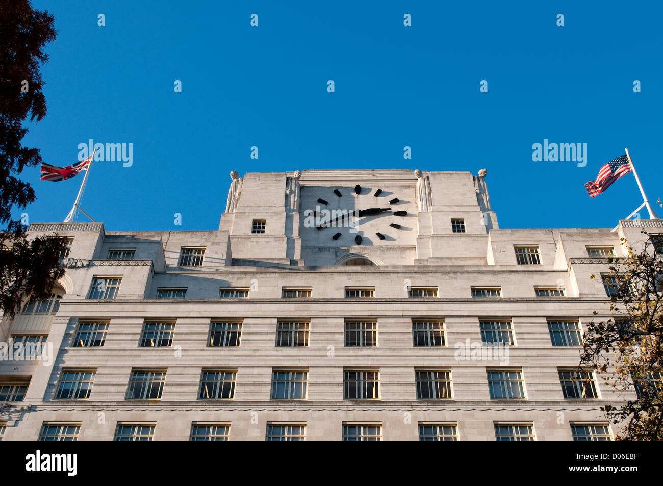 Shell Mex Haus, 80 Strang, Victoria Embankment, London, UK Stockfoto