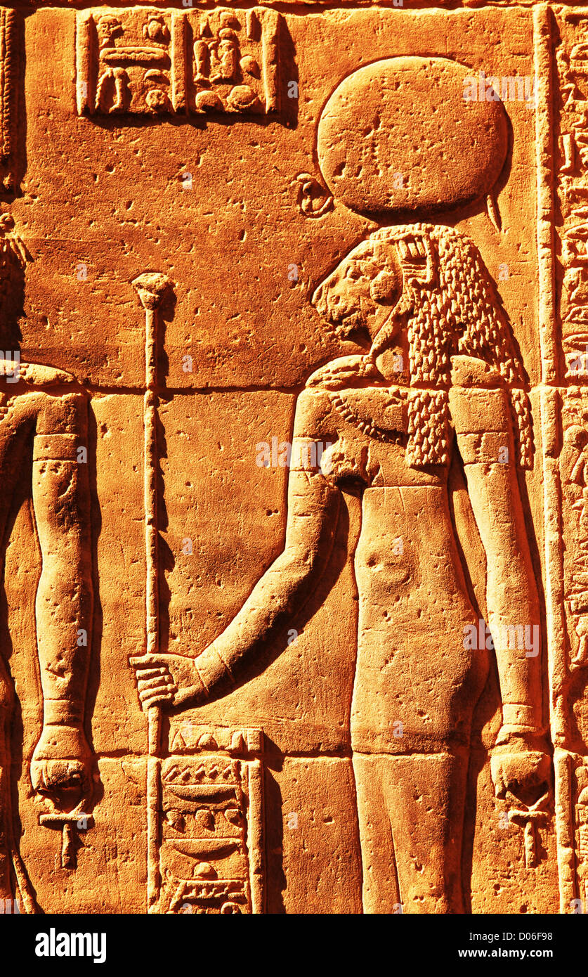 Hieroglyphen im ägyptischen Museum Stockfotografie Alamy
