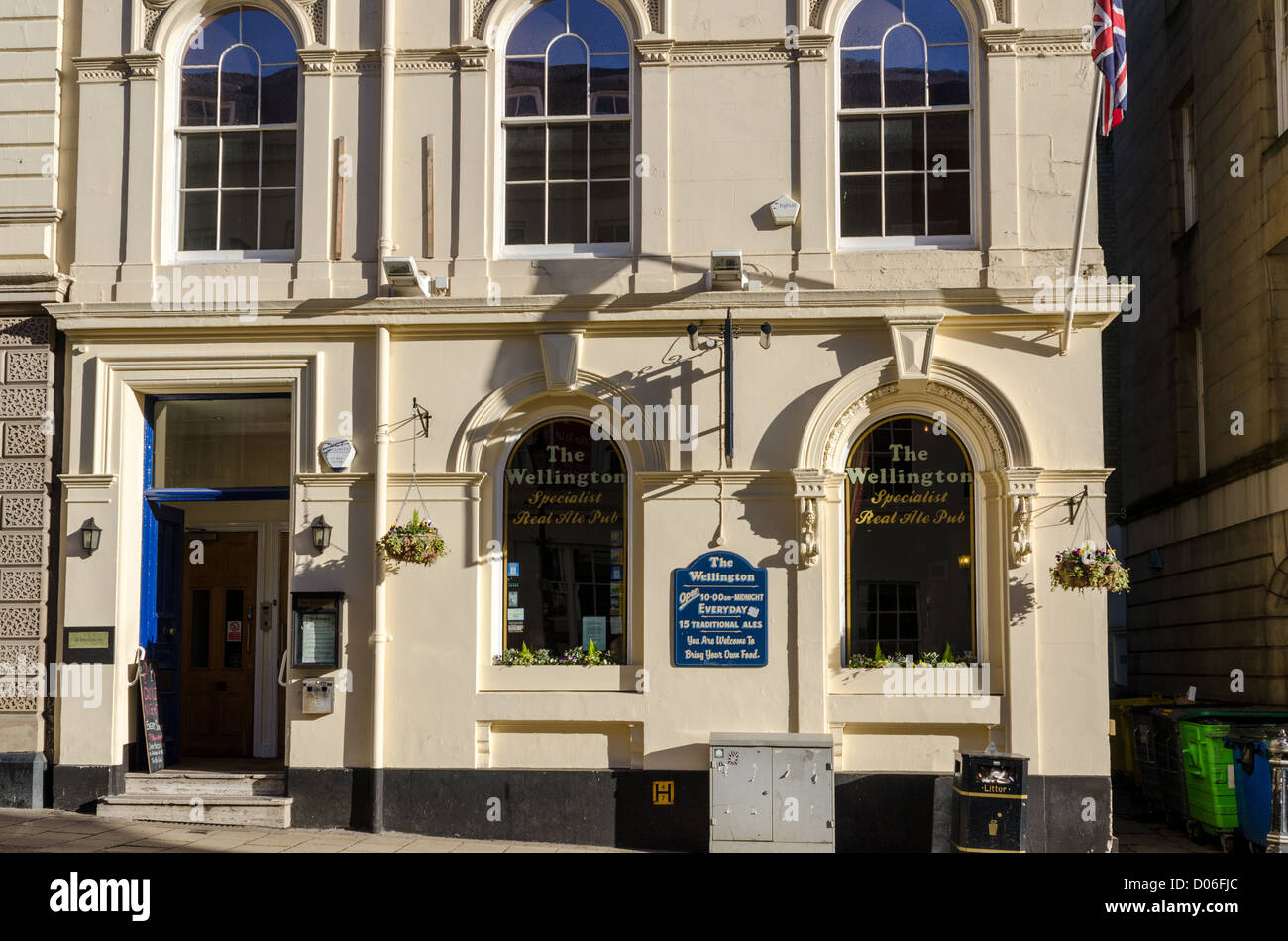 Die Wellington Public House in Birmingham ist bekannt für seine Auswahl an ales Stockfoto