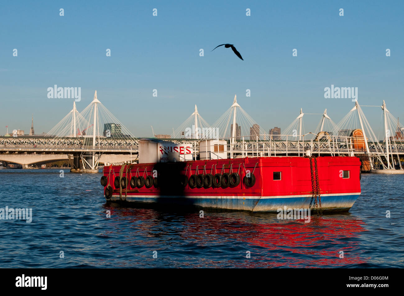Hungerford Bridge, London, UK Stockfoto