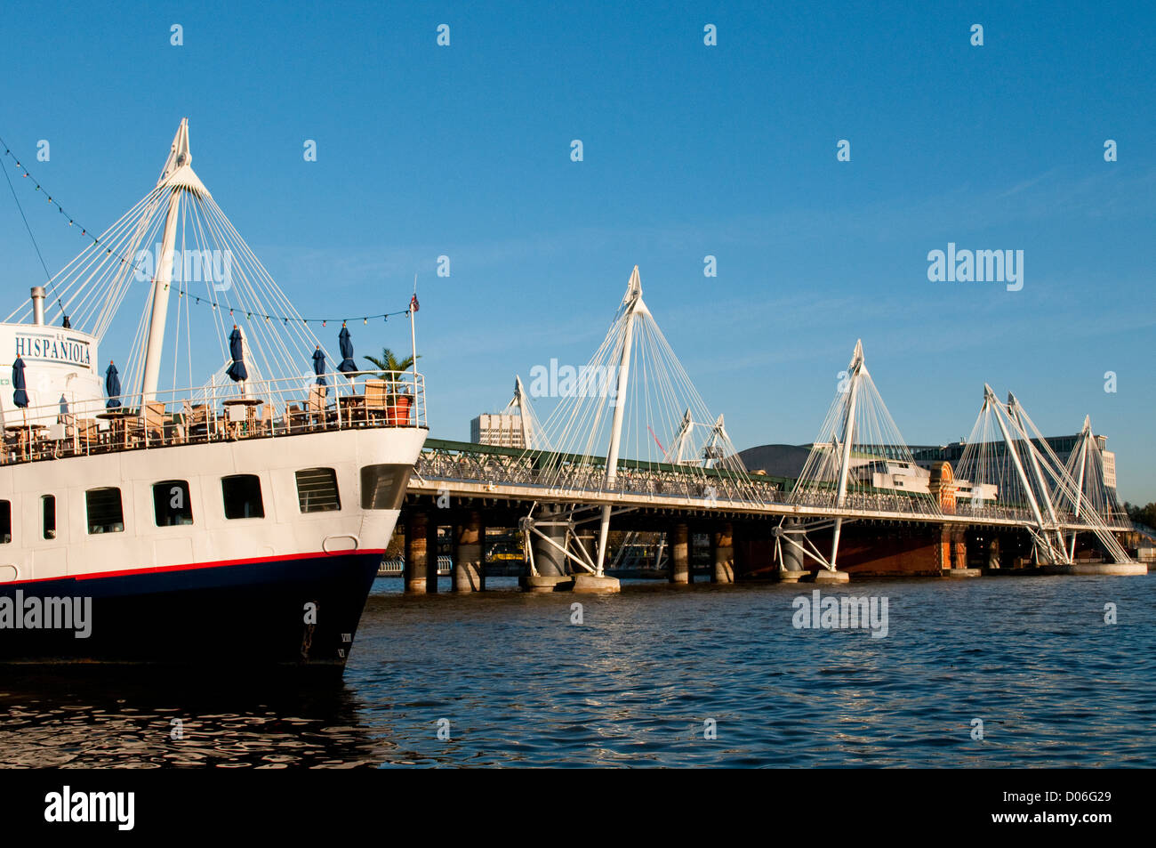 Hungerford Bridge, London, UK Stockfoto