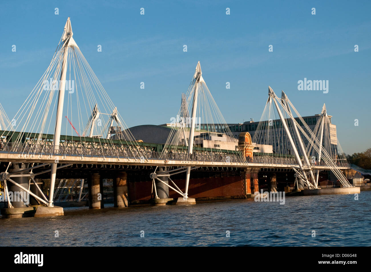 Hungerford Bridge, London, UK Stockfoto