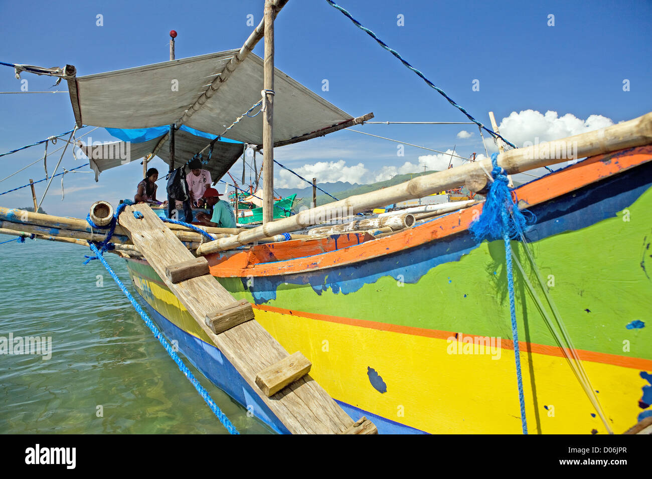 Philippinische Fischerboot Stockfoto