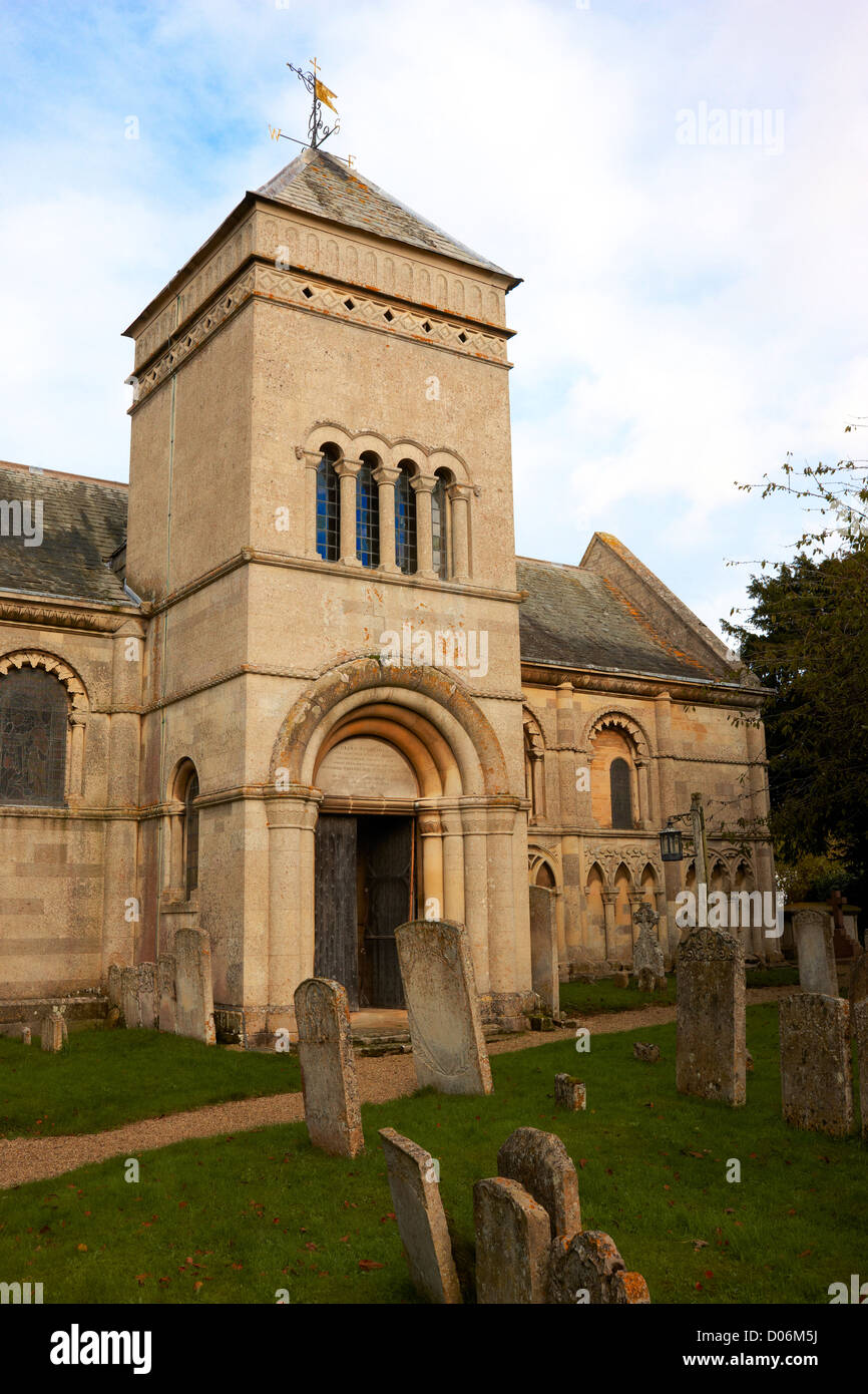 Kirche von St. Peter Tickencote, Rutland UK Stockfoto
