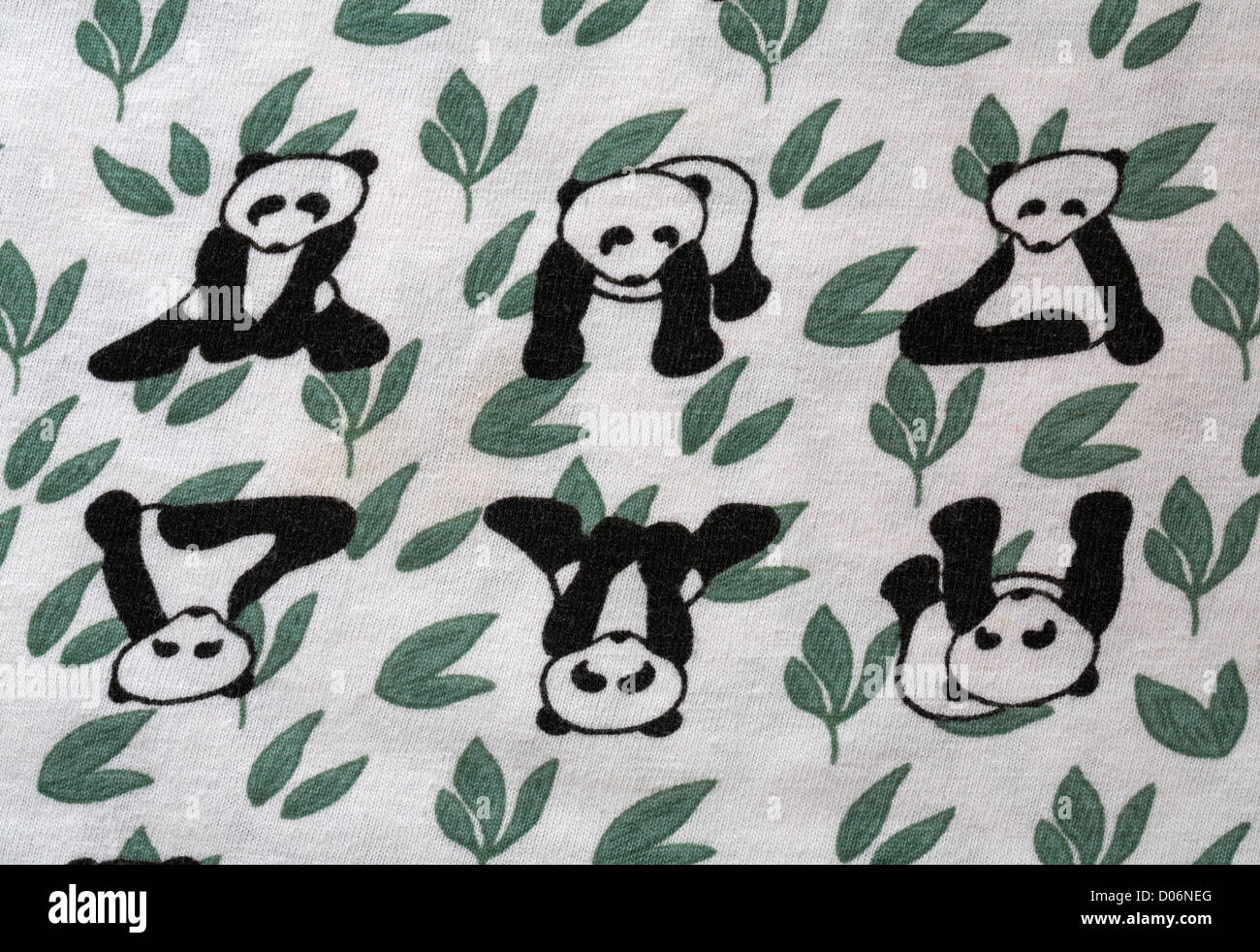 Pandas Material von Primark aus Bio-Baumwolle Spitze Stockfoto