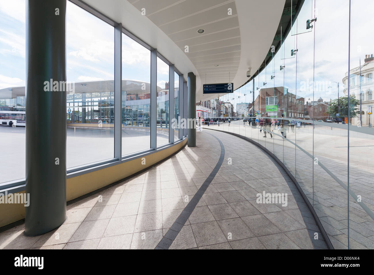 Wolverhampton Interchange Busbahnhof, West Midlands Stockfoto