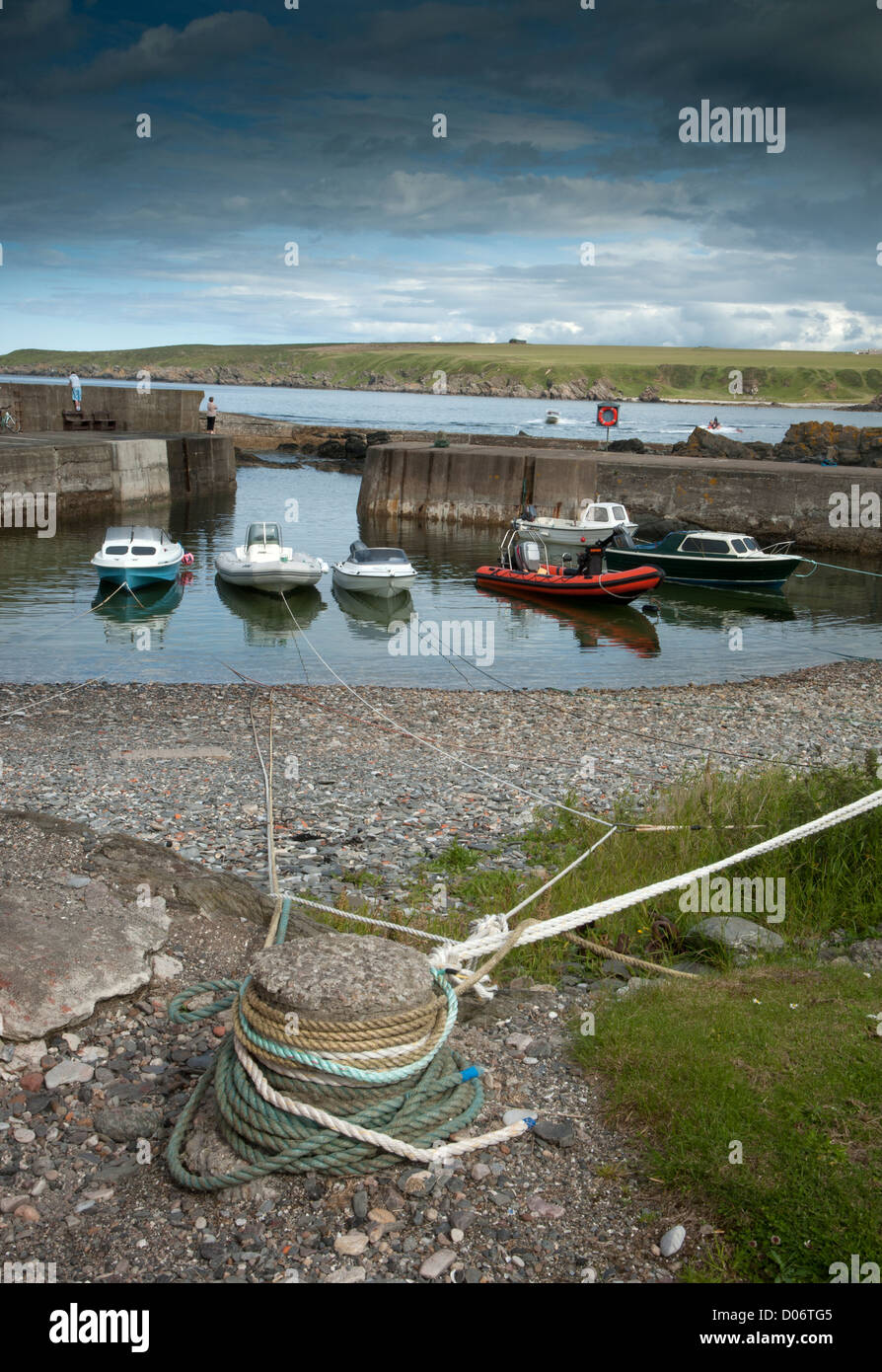 Sandend Hafen auf der Nord-Ost Küste von Moray und Aberdeenshire.   SCO 8457 Stockfoto