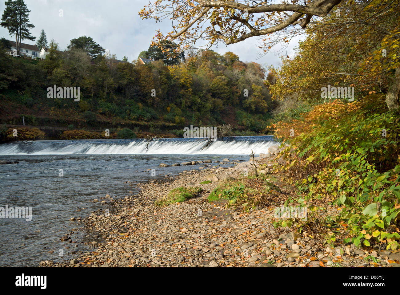 Fluß Taff Radyr Cardiff South Wales Großbritannien Stockfoto