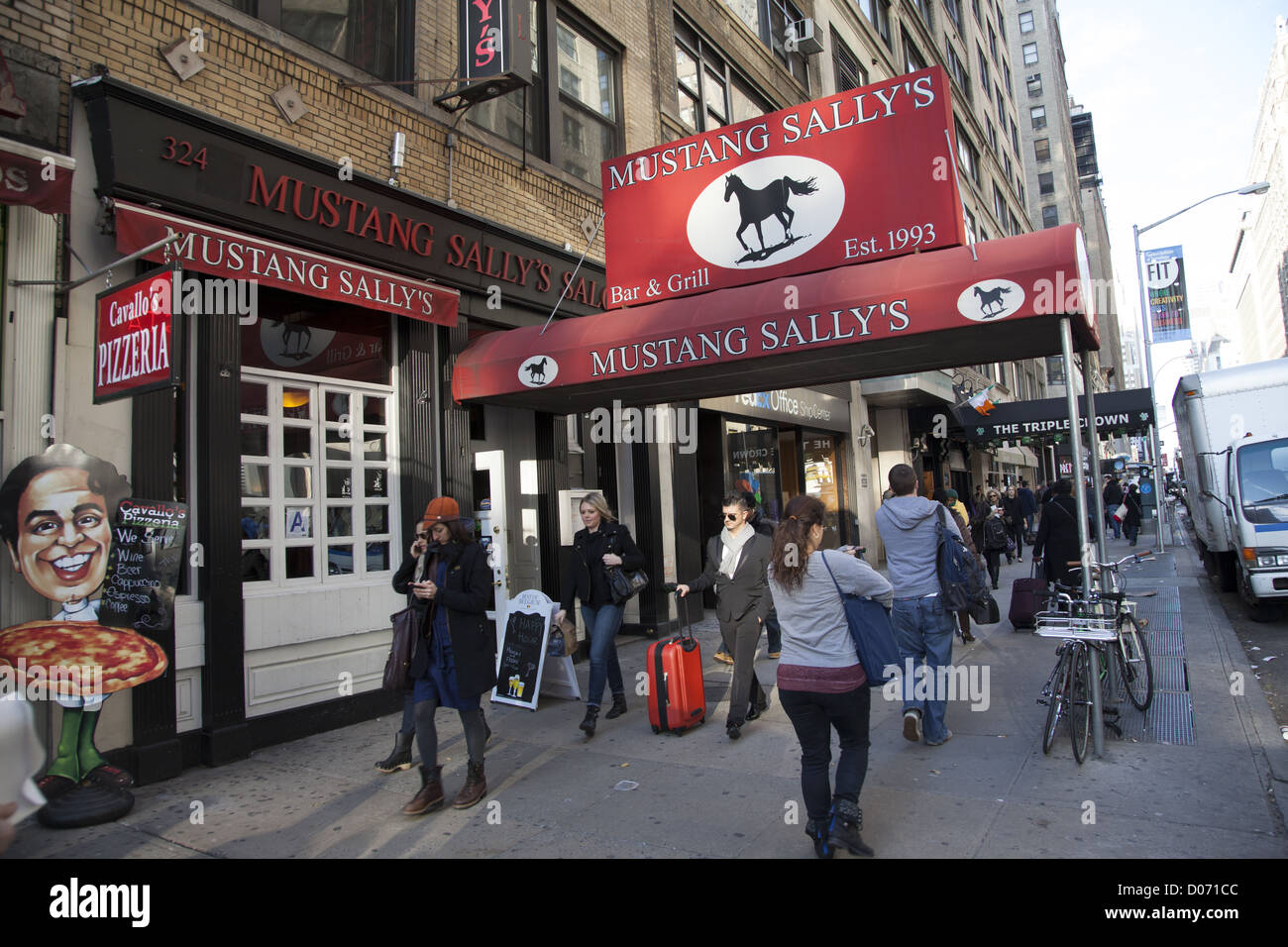 Mustang Sally Restaurant an der 7th Avenue in der Nähe von Madison Square Garden. Stockfoto