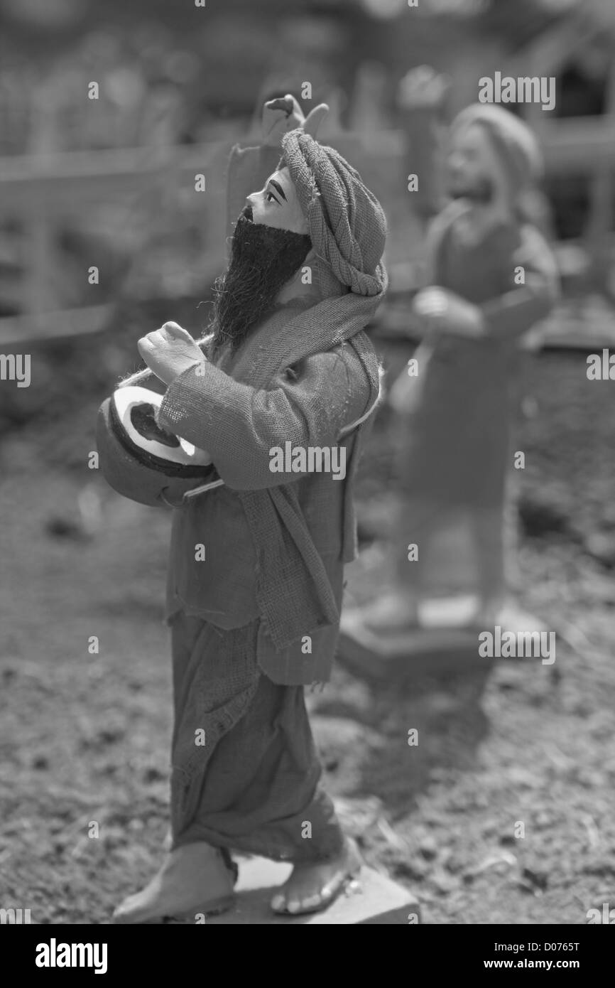 Miniatur der Wanderer, Palakhi, Indien Stockfoto