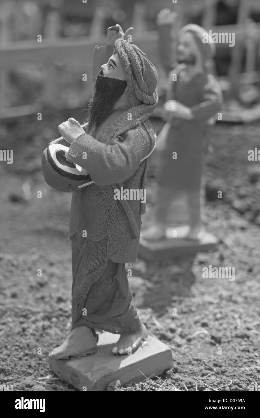 Miniatur der Wanderer (Saint), Palakhi, Indien Stockfoto