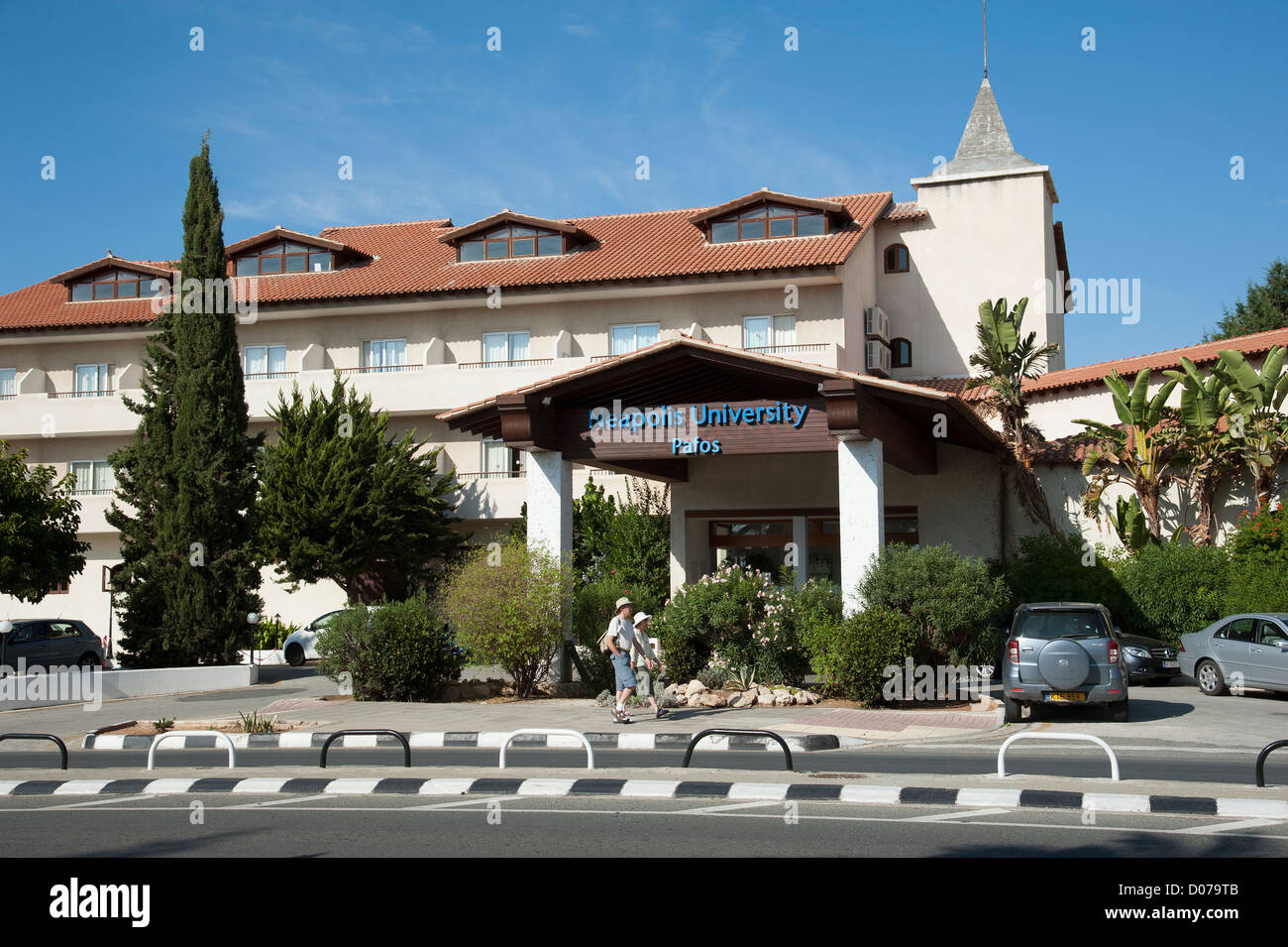 Neopolis Universität Pafos Gebäude Paphos Zypern Uni Universitäten griechisch-zypriotischen außen Stockfoto