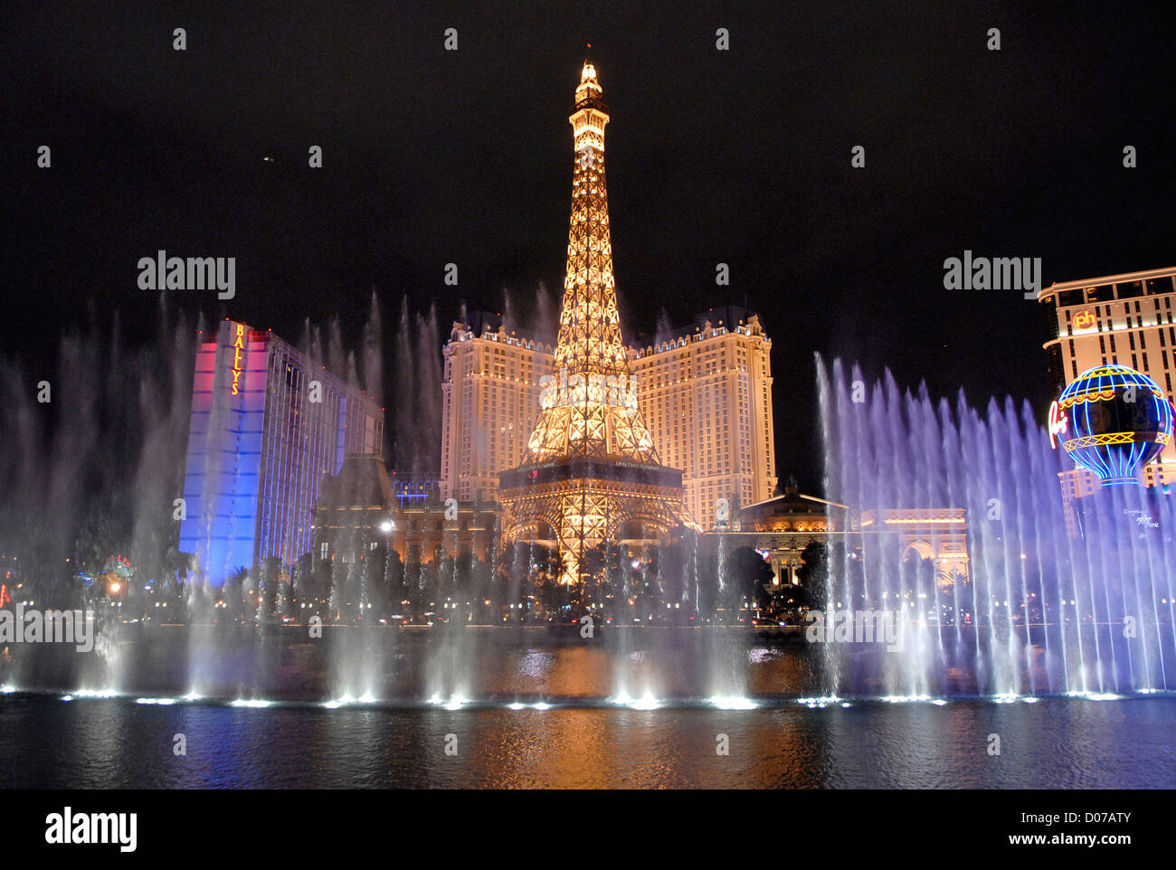 Der Strip von Las Vegas Stockfoto