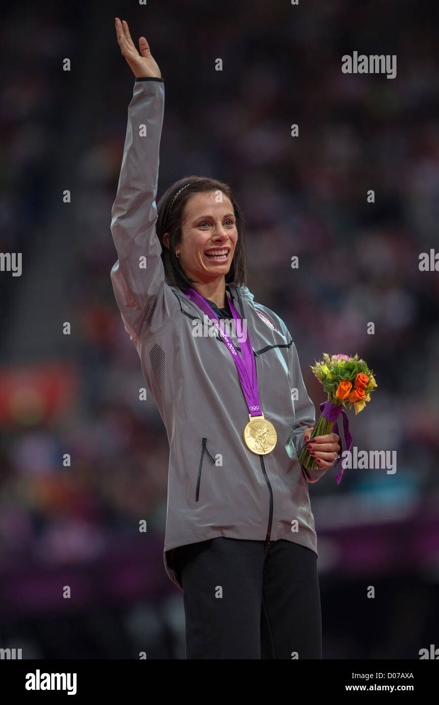 Jennifer Suhr (USA) Gewinner der Goldmedaille im Stabhochsprung der