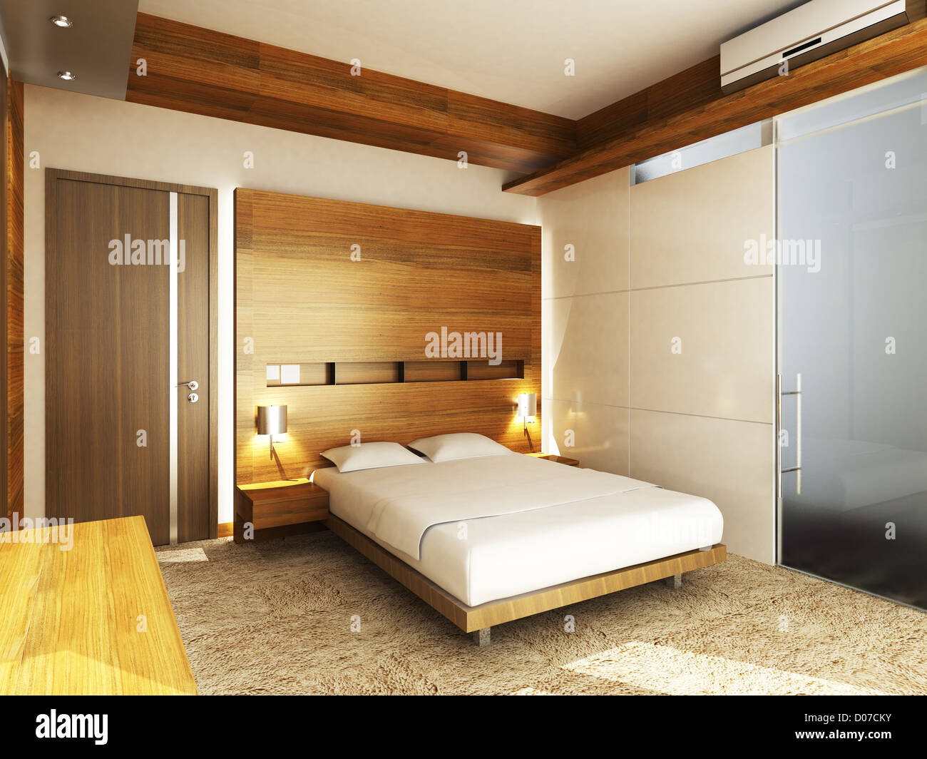 Moderne Zimmer im minimalistischen Stil Stockfoto