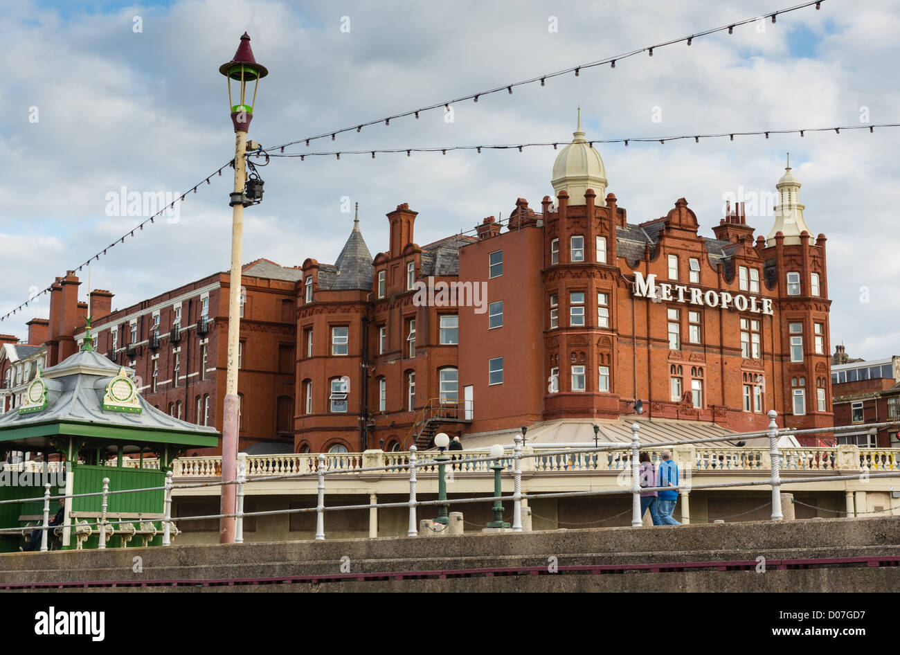 Blackpool, Lancashire, UK top-Unterhaltung und Spaß Badeort - das Metropole Hotel Stockfoto