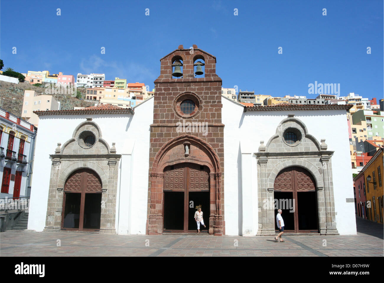 Kirche der Himmelfahrt in La Gomera, San Sebastian, Kanarische Inseln. Stockfoto