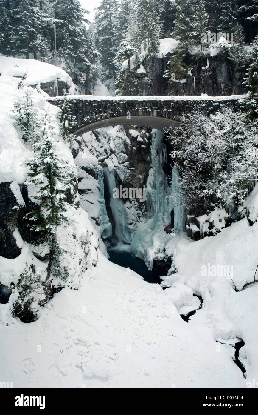 Christine fällt, Mount Rainier Nationalpark, Washington. UNS Stockfoto