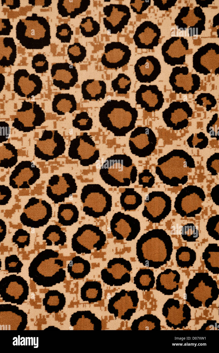 Leopard Print Hintergrund Teppich Teppich Stockfoto Bild