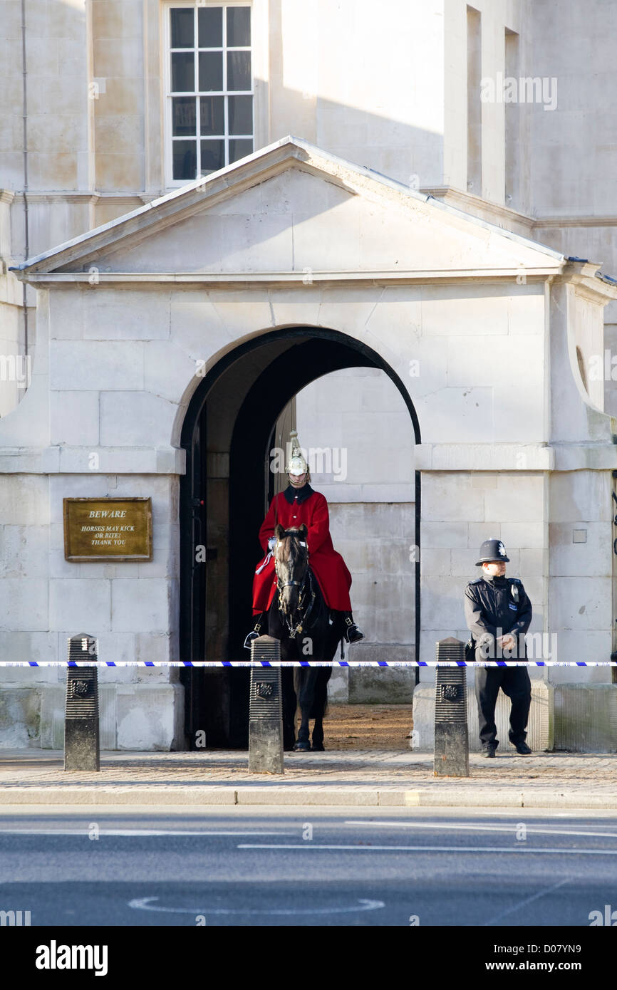 Horse Guards Wache an der Horse Guards London England Stockfoto
