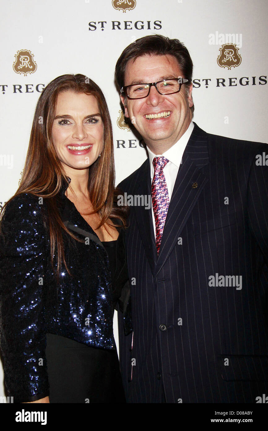 Brooke Shields und Paul James Teilnahme an der Feier für St. Regis & Resorts 21. Hotel und die Enthüllung des St. Regis Stockfoto