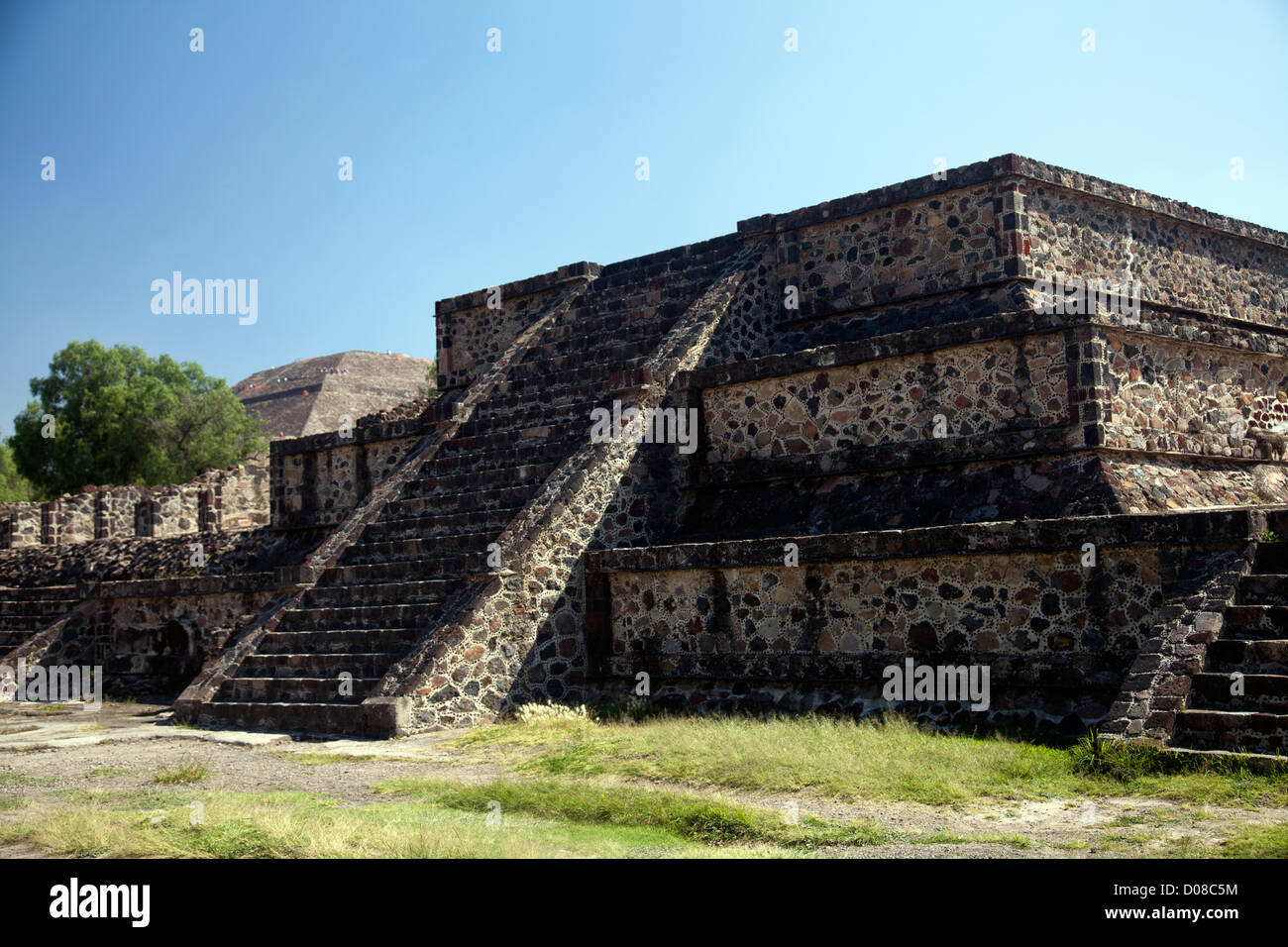 Teotihuacan Reste der prä-hispanischen Zivilisation - Ruinen in Mexiko Stockfoto