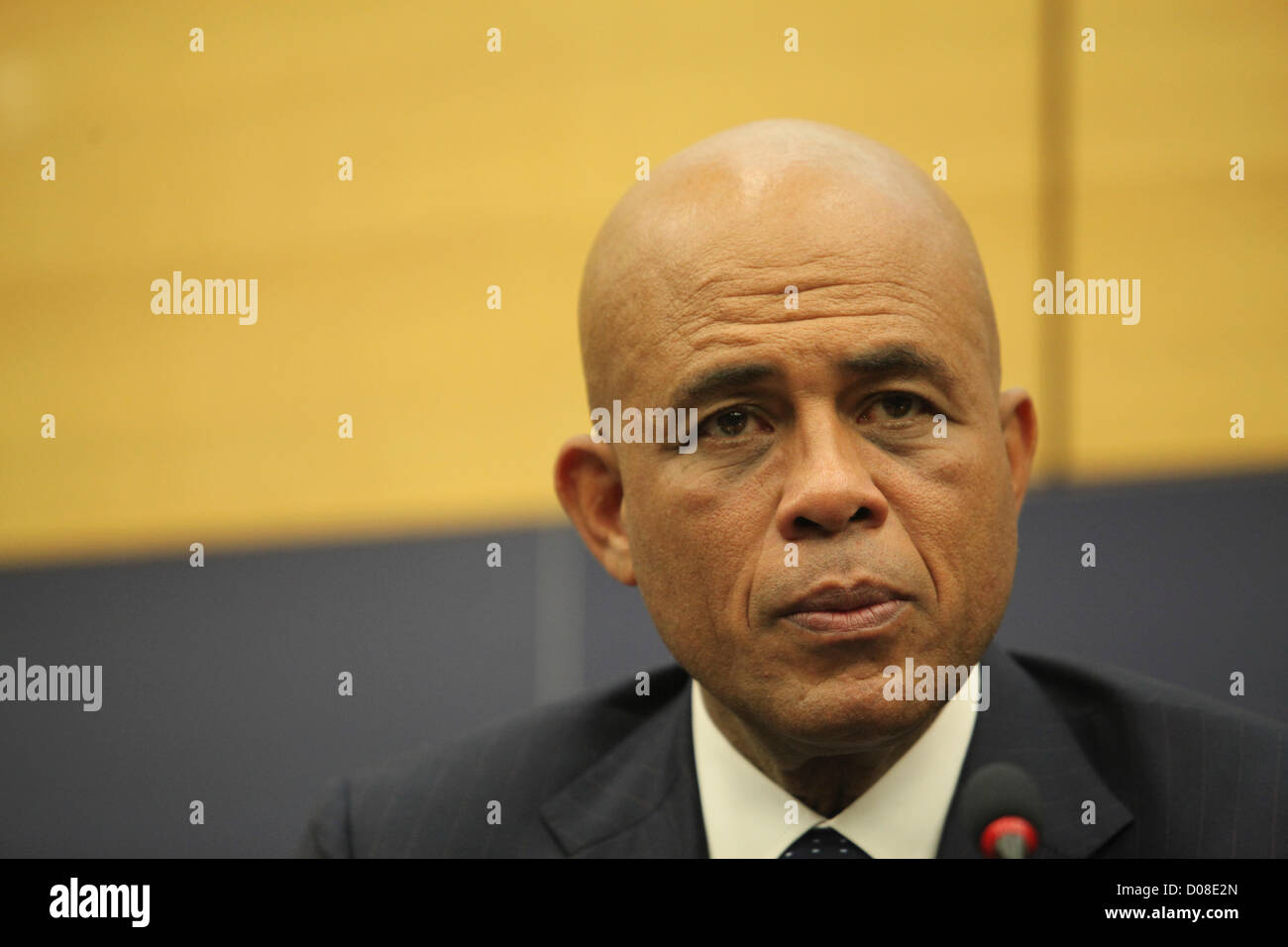 Martelly Präsident von Haiti Stockfoto