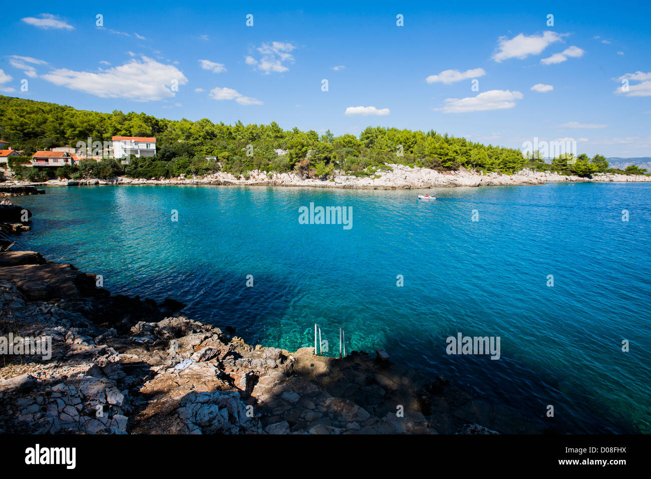 Mala Basina Stadt auf der Insel Hvar, Kroatien Stockfoto