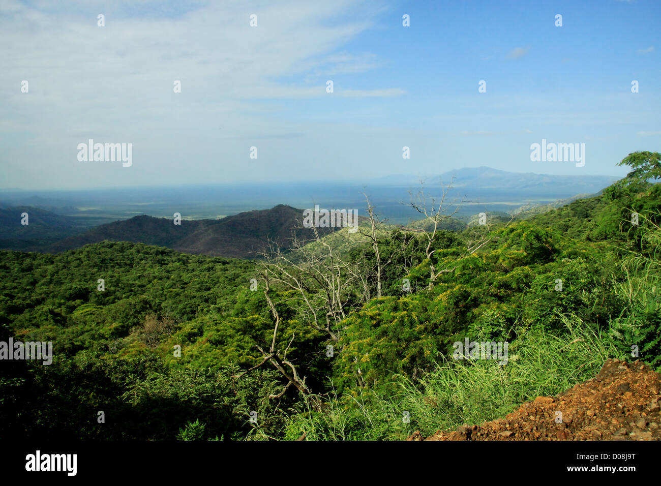 Afrika, Äthiopien-Omo-Tal-Landschaft Stockfoto