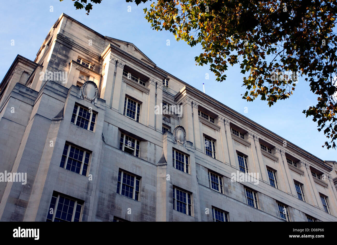 Curtis Green-building in Whitehall, wird London berichtet, dass neue Heimat der Metropolitan Police HQ Stockfoto