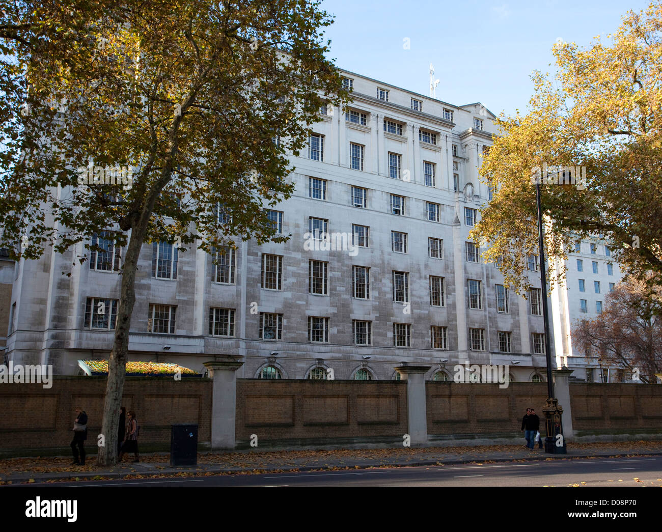 Curtis Green-building in Whitehall, wird London berichtet, dass neue Heimat der Metropolitan Police HQ Stockfoto