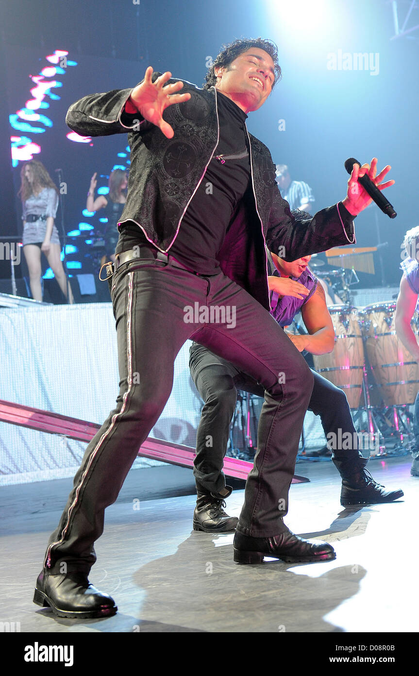 Chayanne führt im "Hard Rock Live" hielt die Seminole Hard Rock Hotel und Casino Hollywood, Florida - 19.11.10 Stockfoto