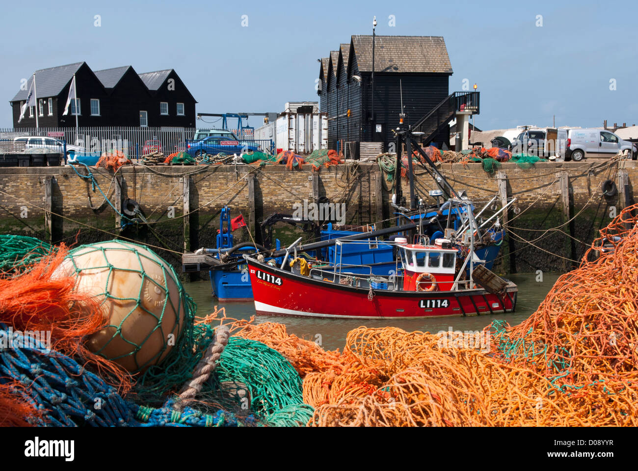 Hafen von Whitstable, Kent, England. Stockfoto