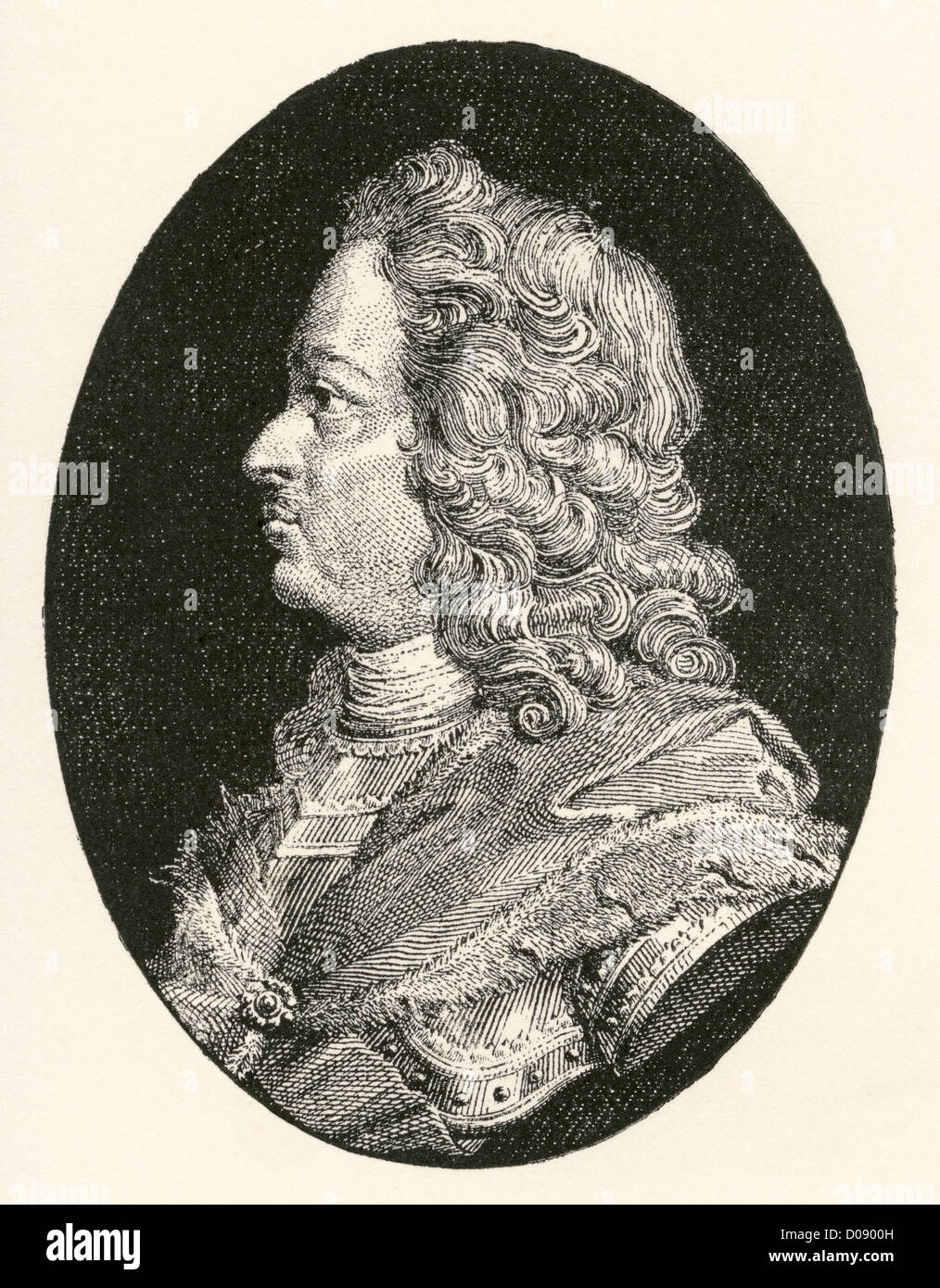 Peter der große, Peter ich oder Pjotr Alexejewitsch Romanow, 1672 – 1725. Zar von Russland. Stockfoto