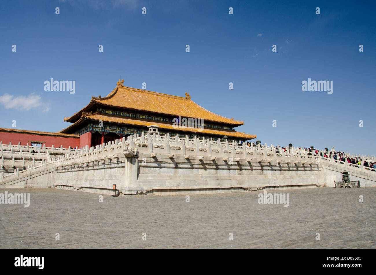 China, Peking, Verbotene Stadt (aka Zijin Cheng). Kaiser Palast aus der Ming- und Qing-Dynastie. Inneren Schlosshof. Stockfoto